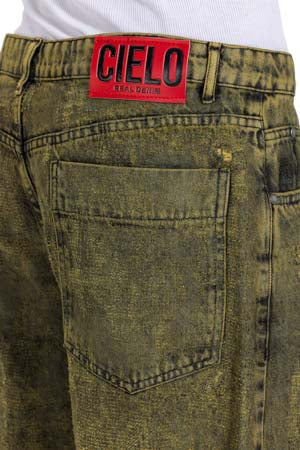 Distressed Denim - Olive