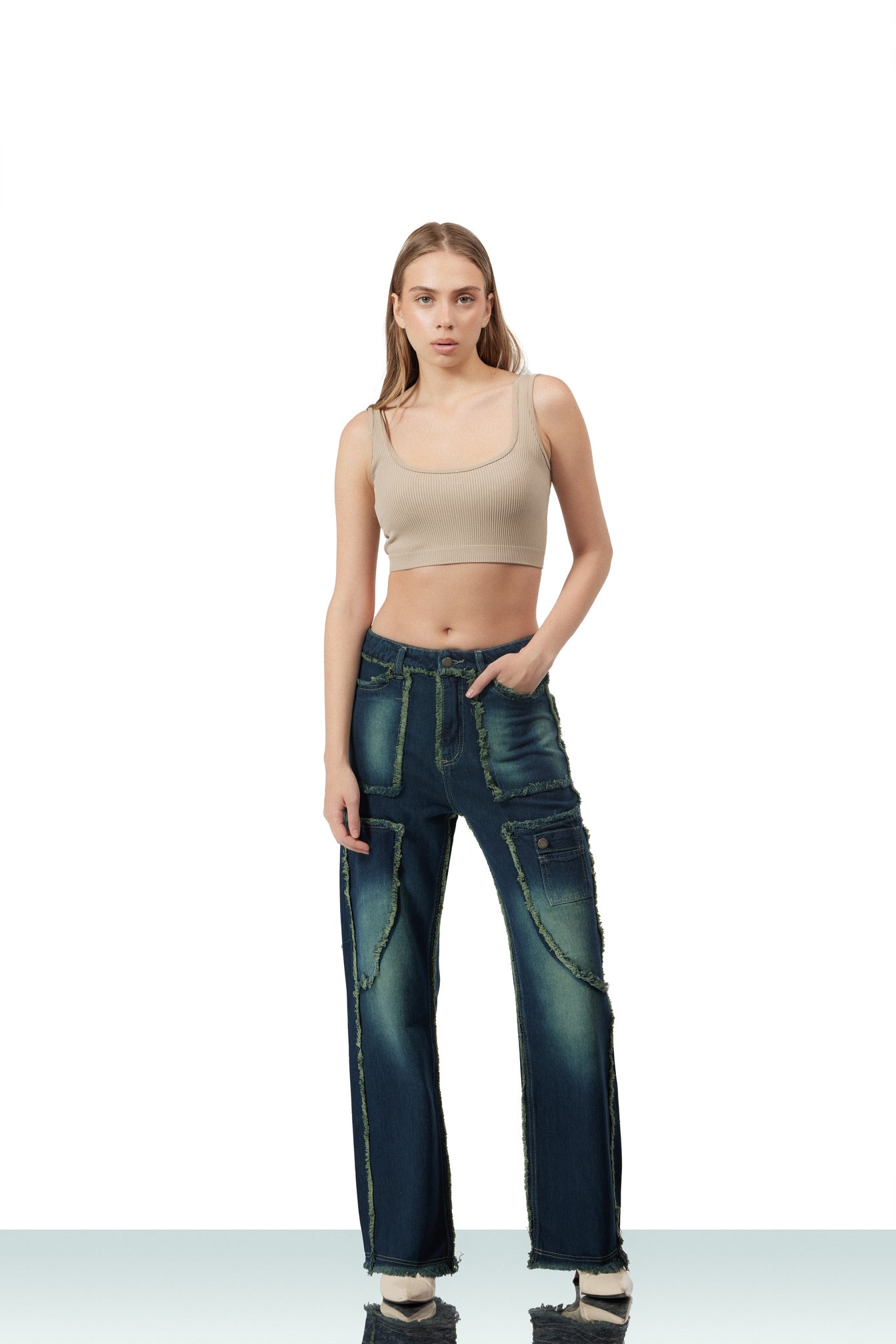 OLD WEST JEANS - DARK GREEN