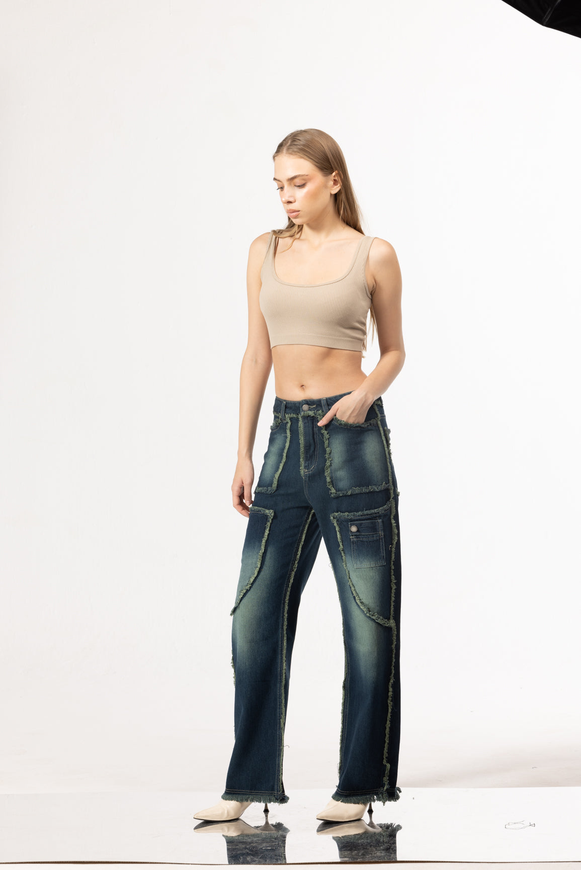 OLD WEST JEANS - DARK GREEN