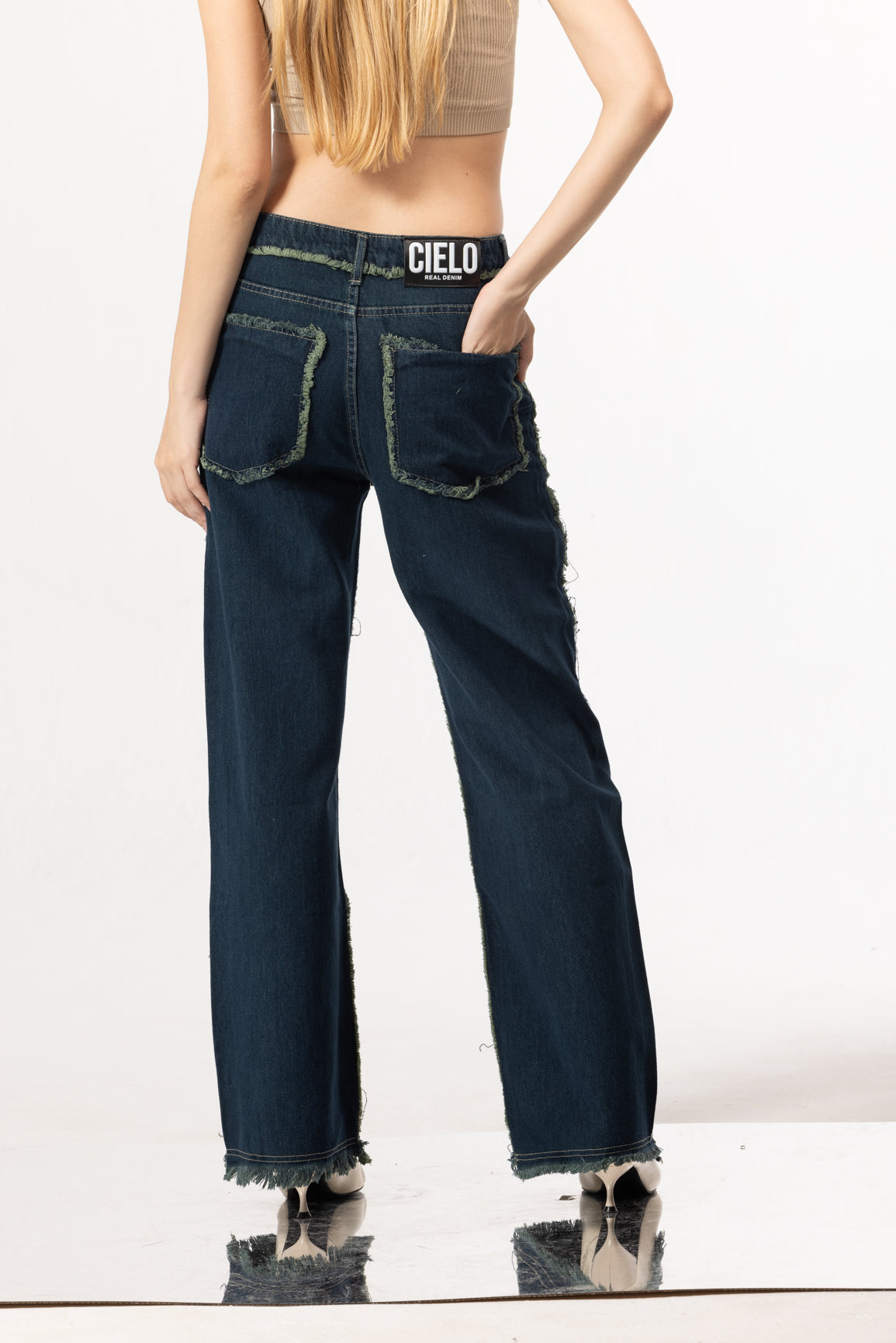 OLD WEST JEANS - DARK GREEN