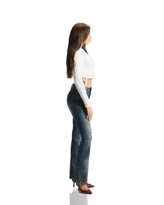 Flare Jeans- Aqua