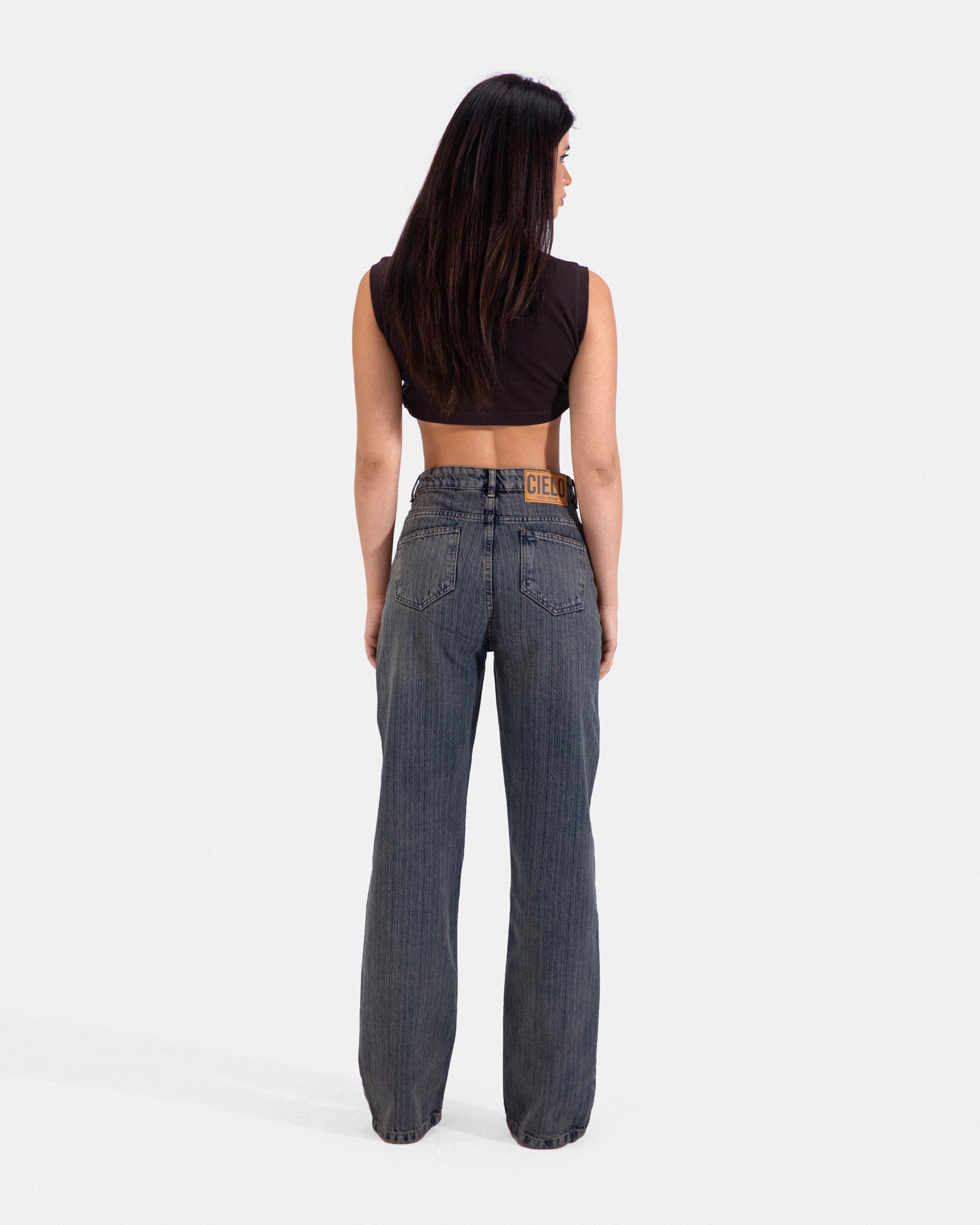 The Striped Jeans - Vintage Blue