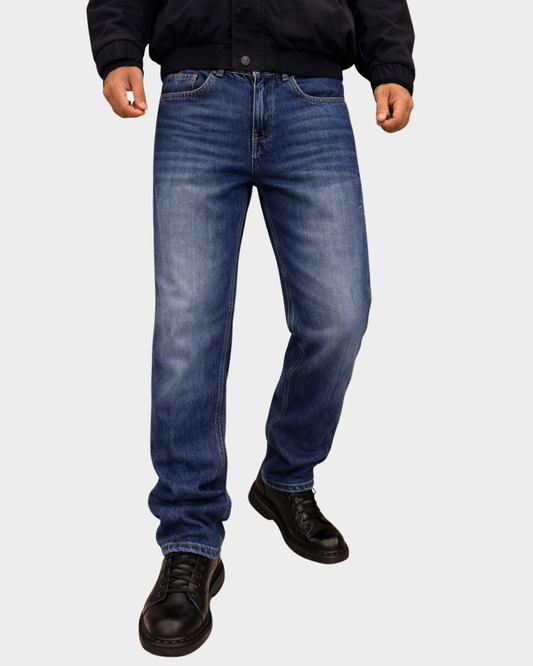Men's Slim Straight Denim-Indigo