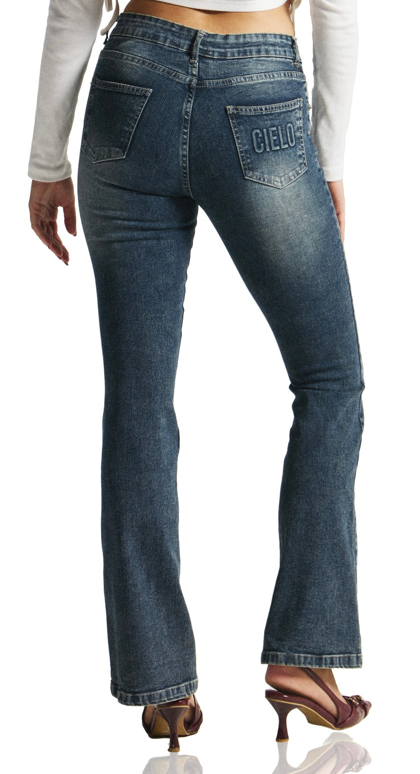 Flare Jeans- Aqua