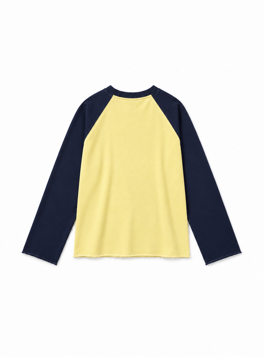 Split Tee - Butter Navy