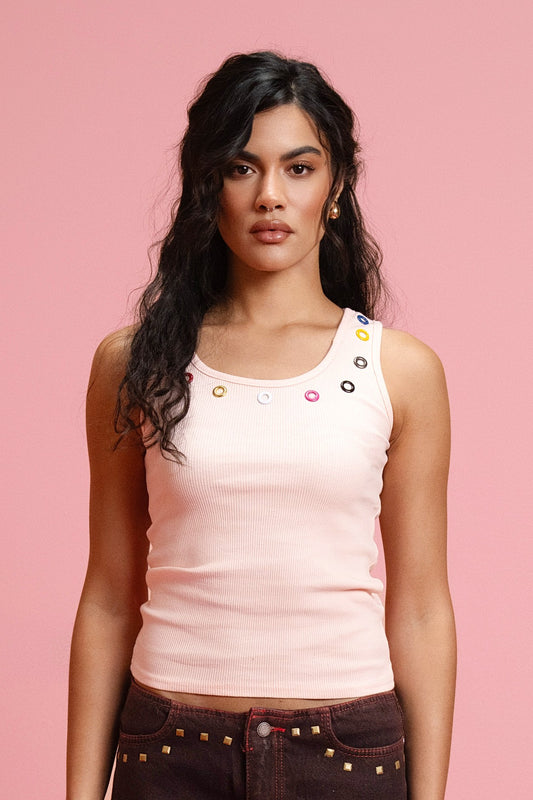 Play Tank Top - Pink Mix