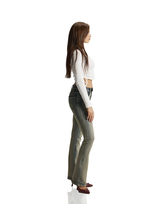 Flare Jeans- Sage Wash