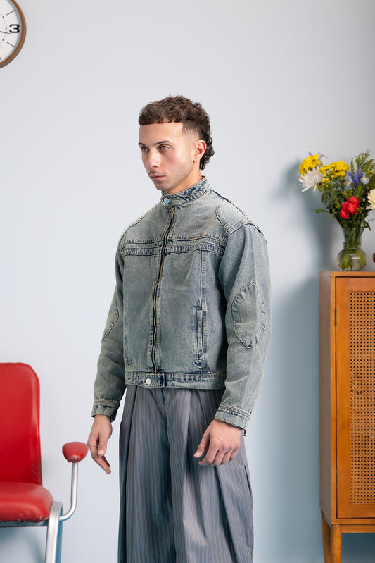 Moto Jacket - Sage Wash