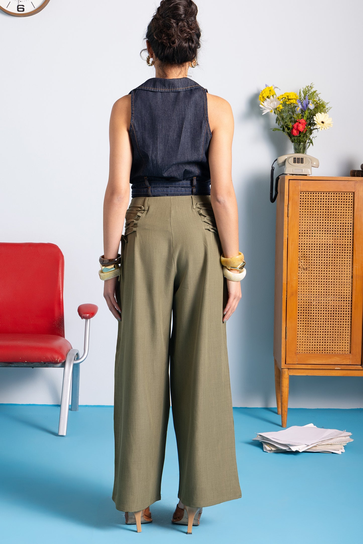 knot Trouser - Olive