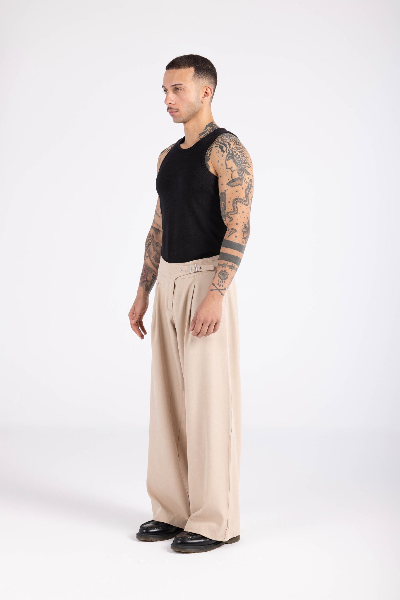 Cinch Trouser- Beige