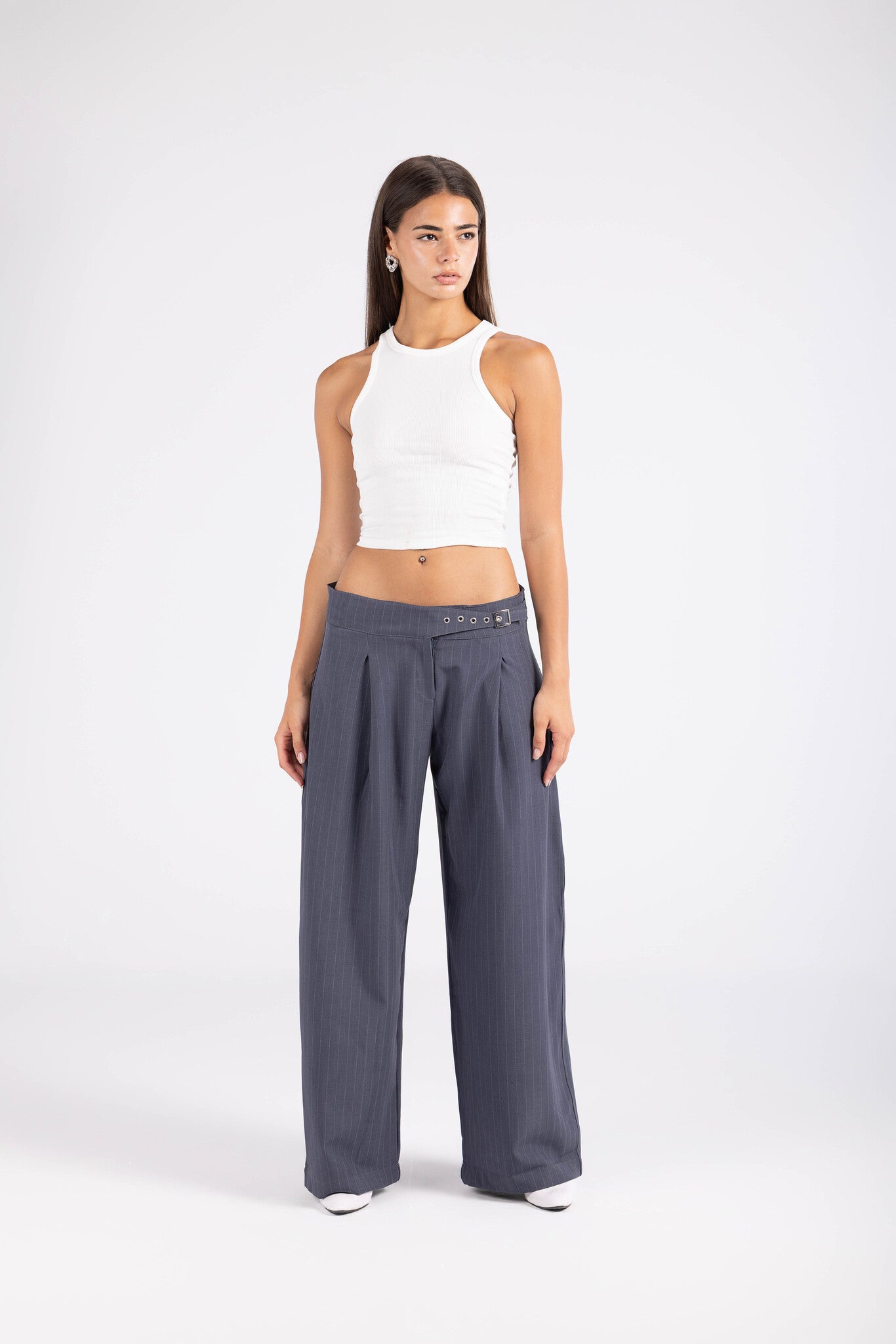 Striped Cinch Trouser - Dawn
