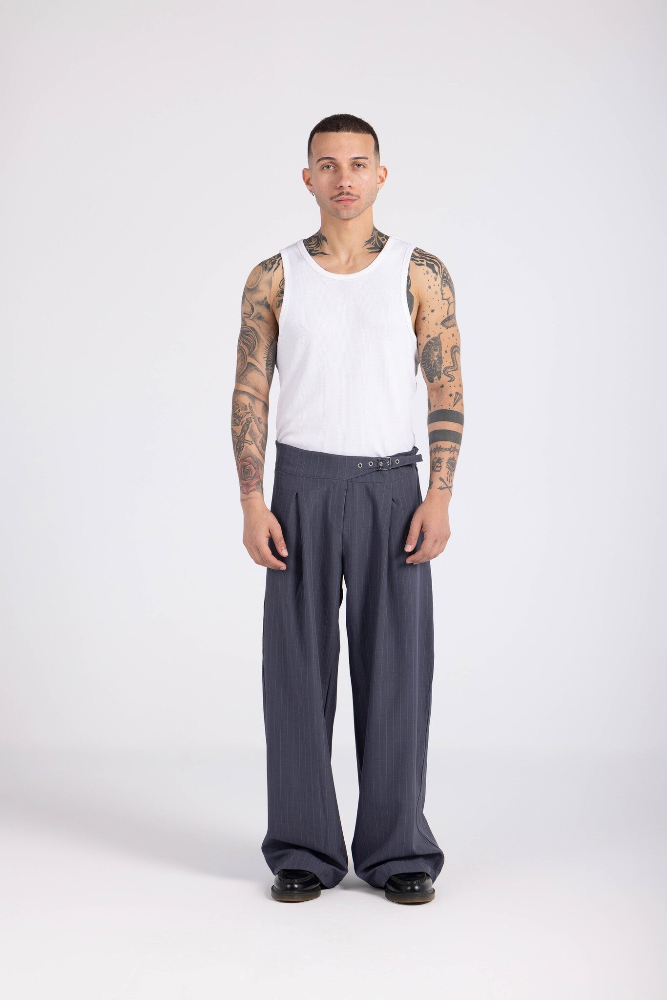 Striped Cinch Trouser - Dawn