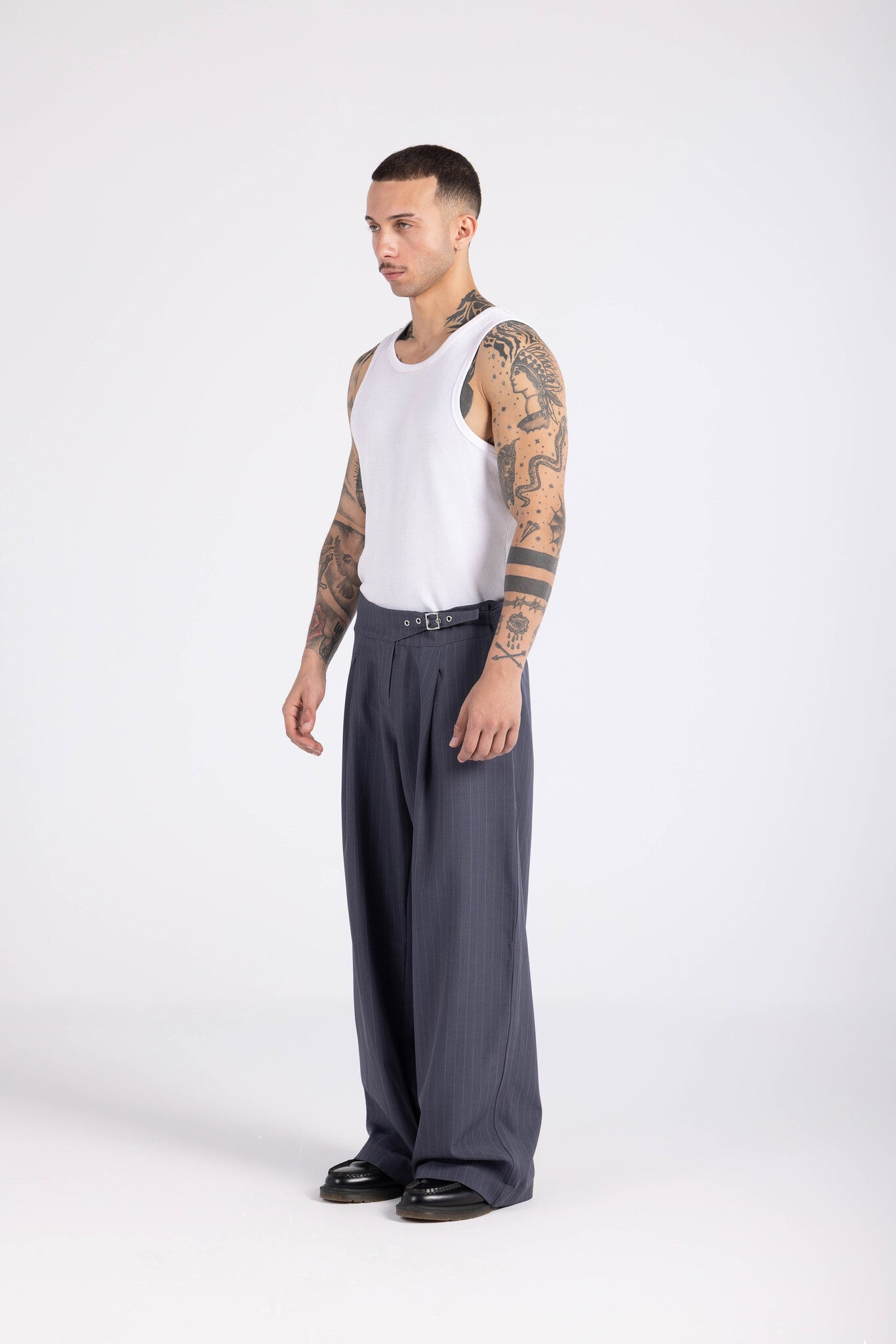 Striped Cinch Trouser - Dawn