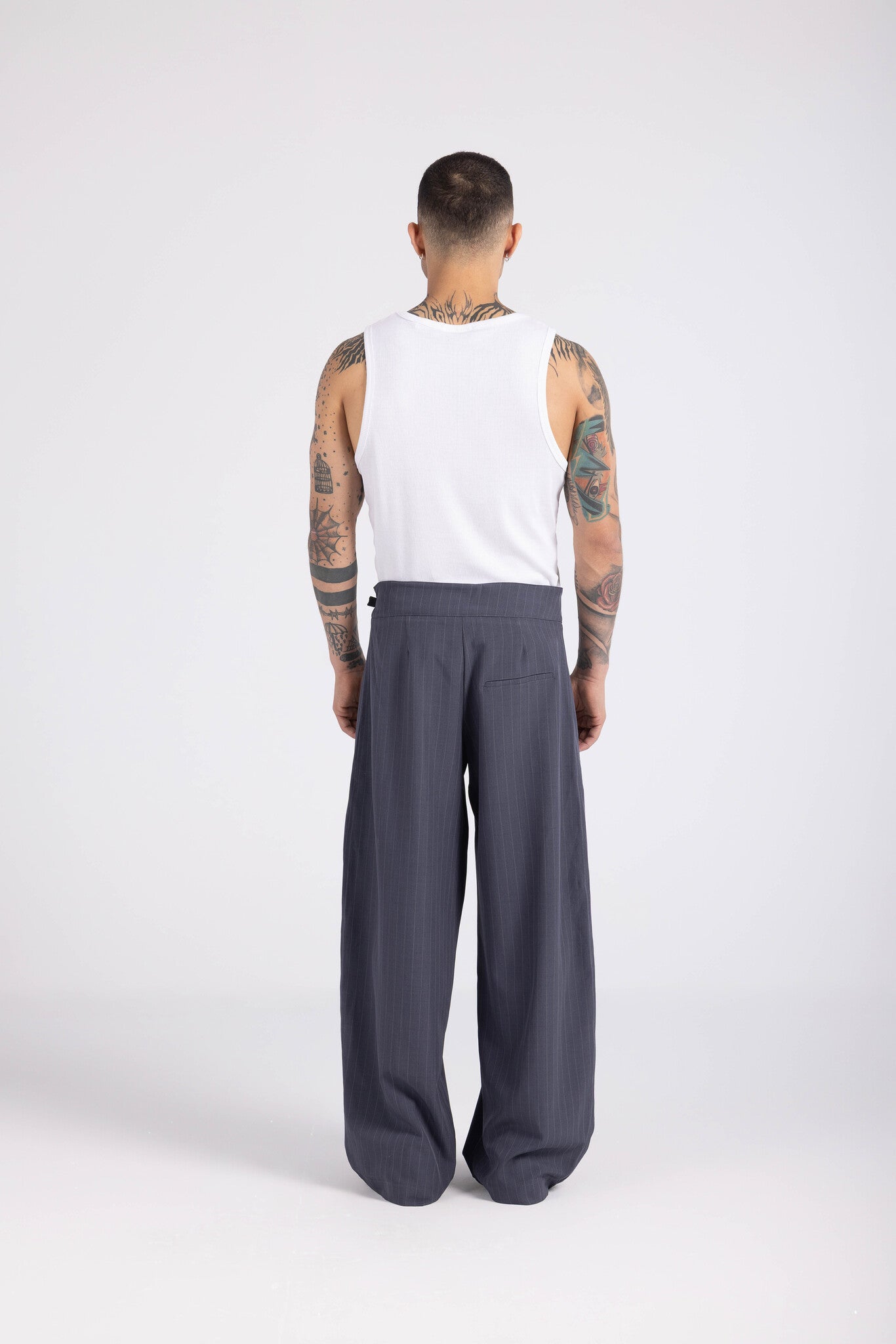 Striped Cinch Trouser - Dawn