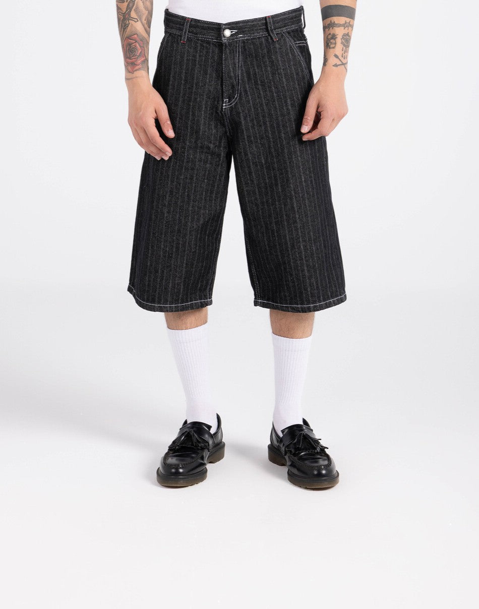 Striped Jort - Black
