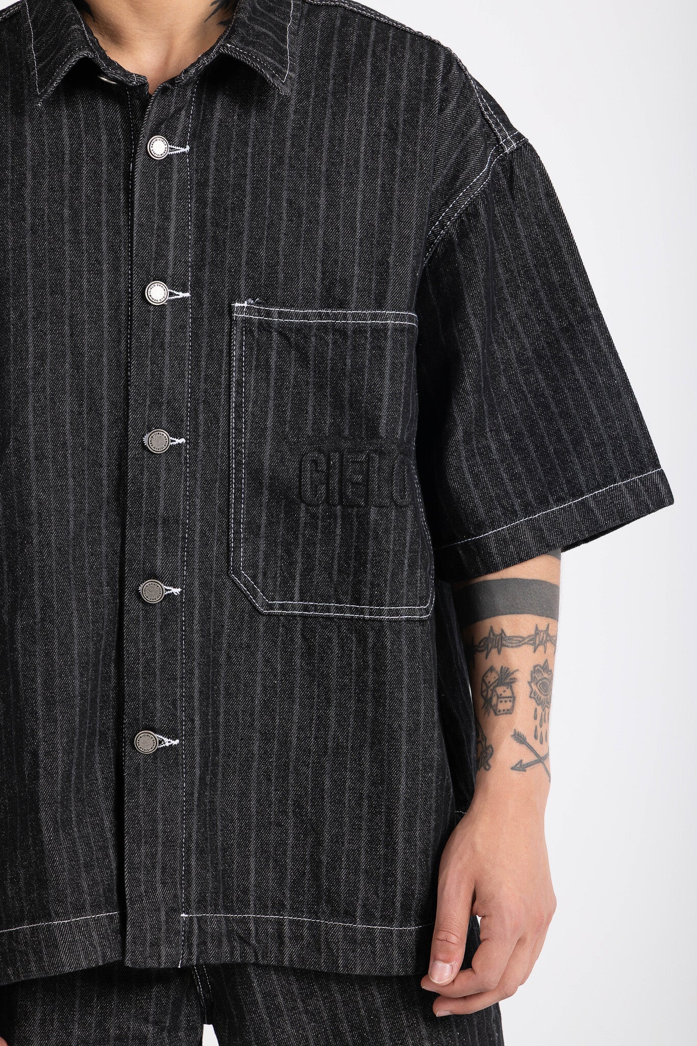 Striped Jacket - Black