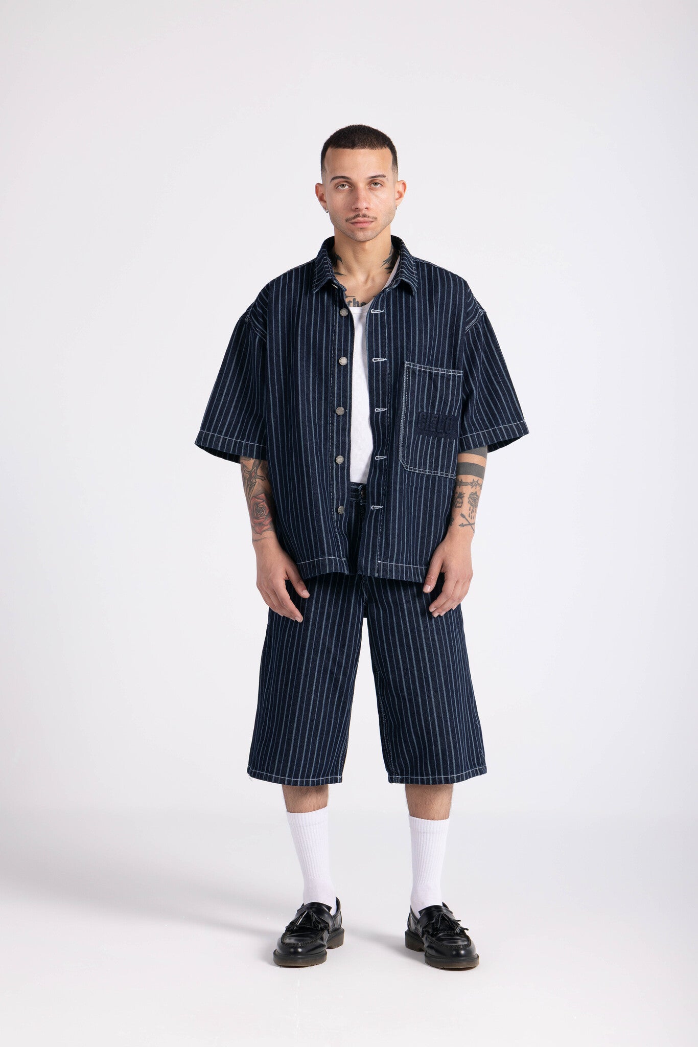 Denim Uniform-Blue Stripes