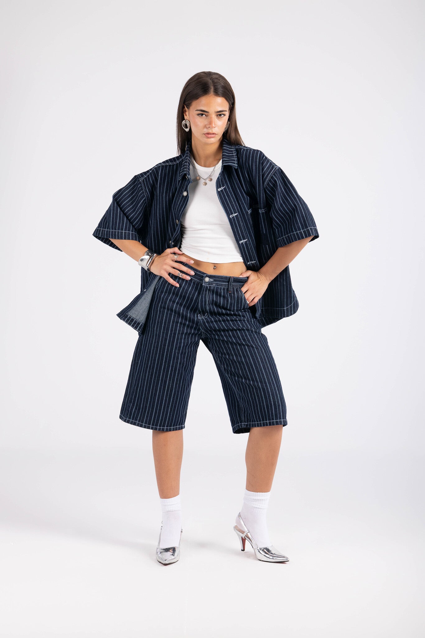 Striped jacket - Blue