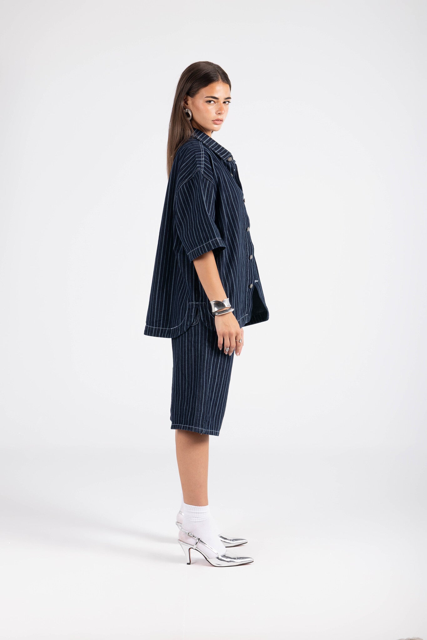 Striped jacket - Blue