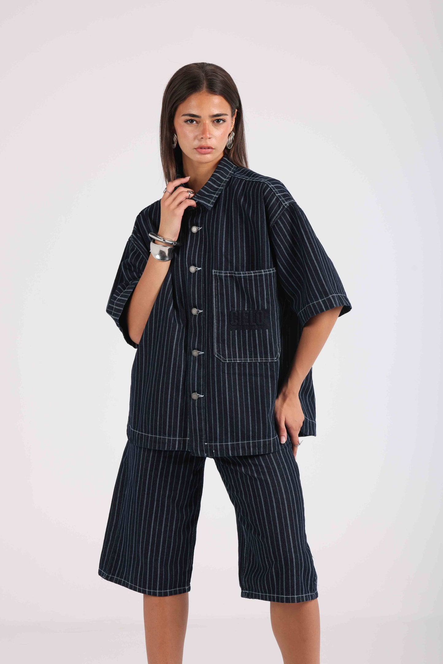 Denim Uniform-Blue Stripes