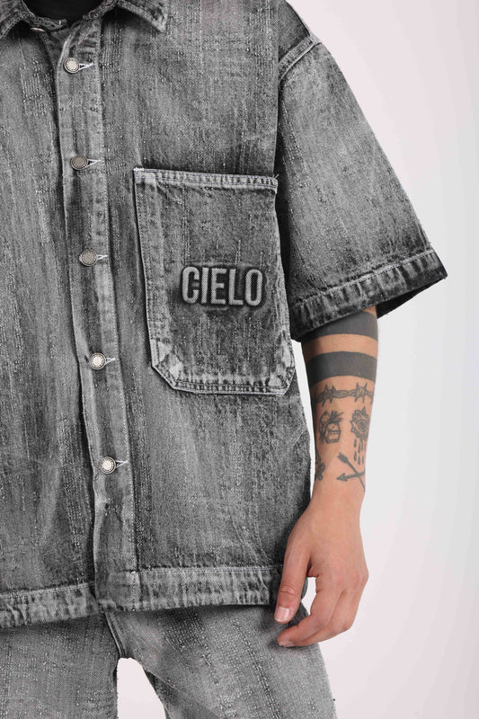 Distressed Jacket -Iron