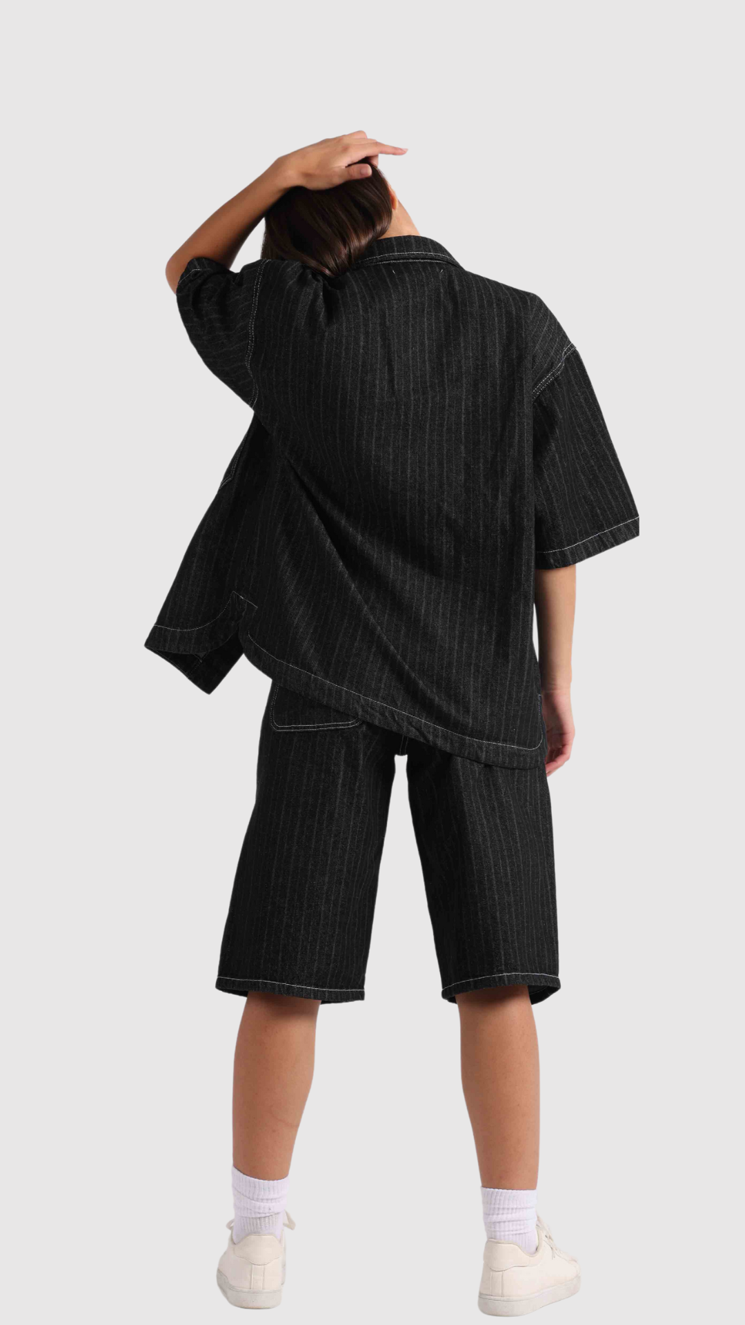 Denim Uniform-Black Stripes