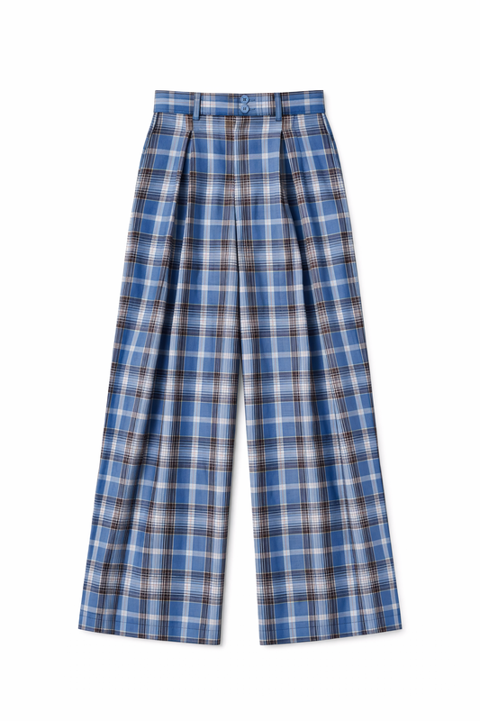 Kairo Pleated - Sky Check