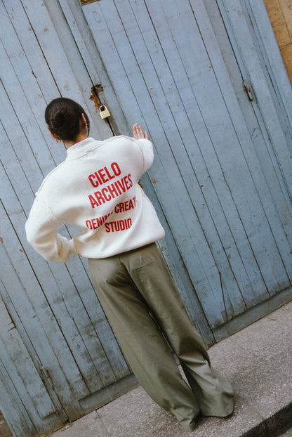 Knit Pullover - White