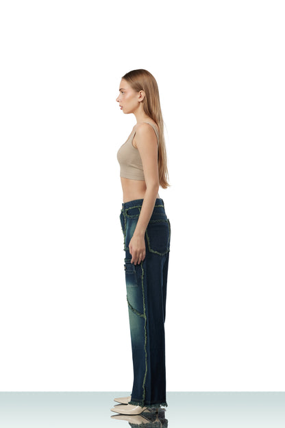 OLD WEST JEANS -  DARK GREEN