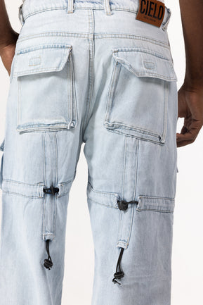 MULTI POCKET JEANS - LIGHT BLUE