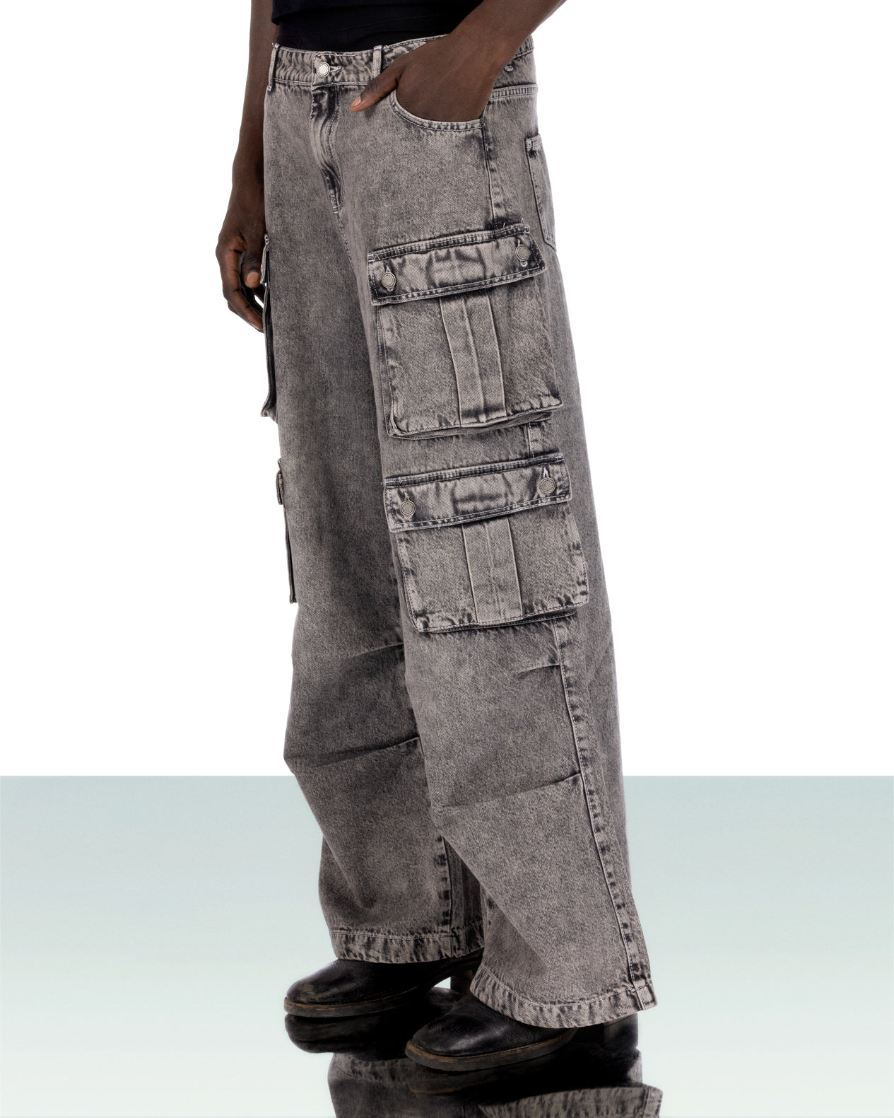 DRAPED CARGOS - GREY