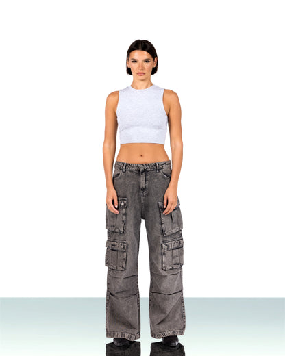 DRAPED CARGOS - GREY