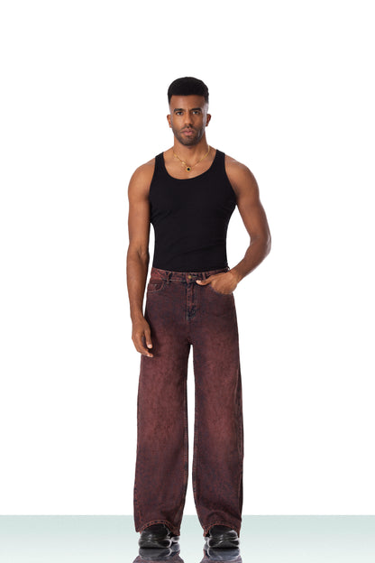 HEAT JEANS - BURGUNDY