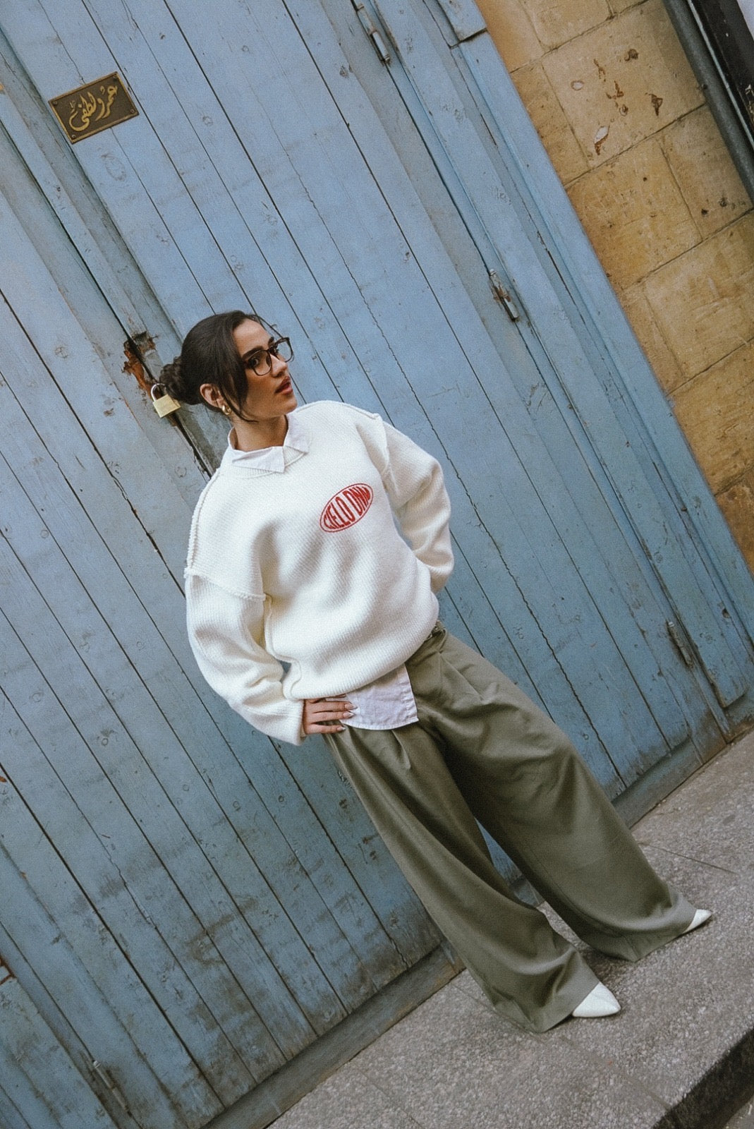 Knit Pullover - White