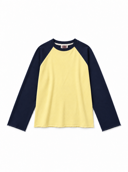 Split Tee - Butter Navy