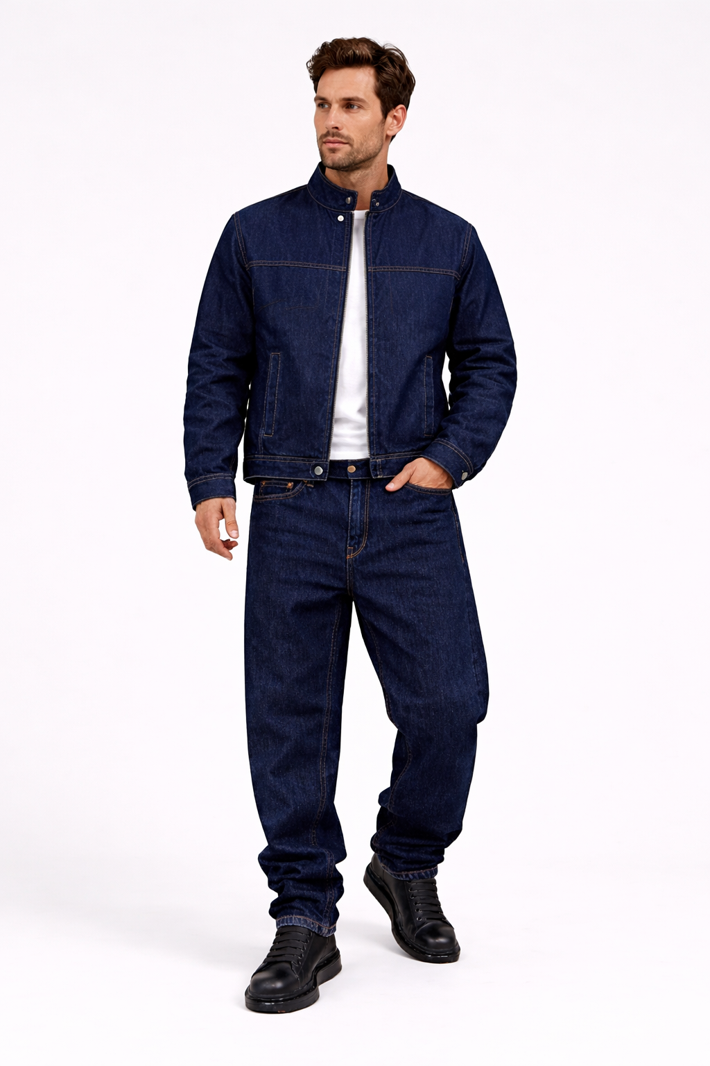 Men's Slim Straight Denim-Raw