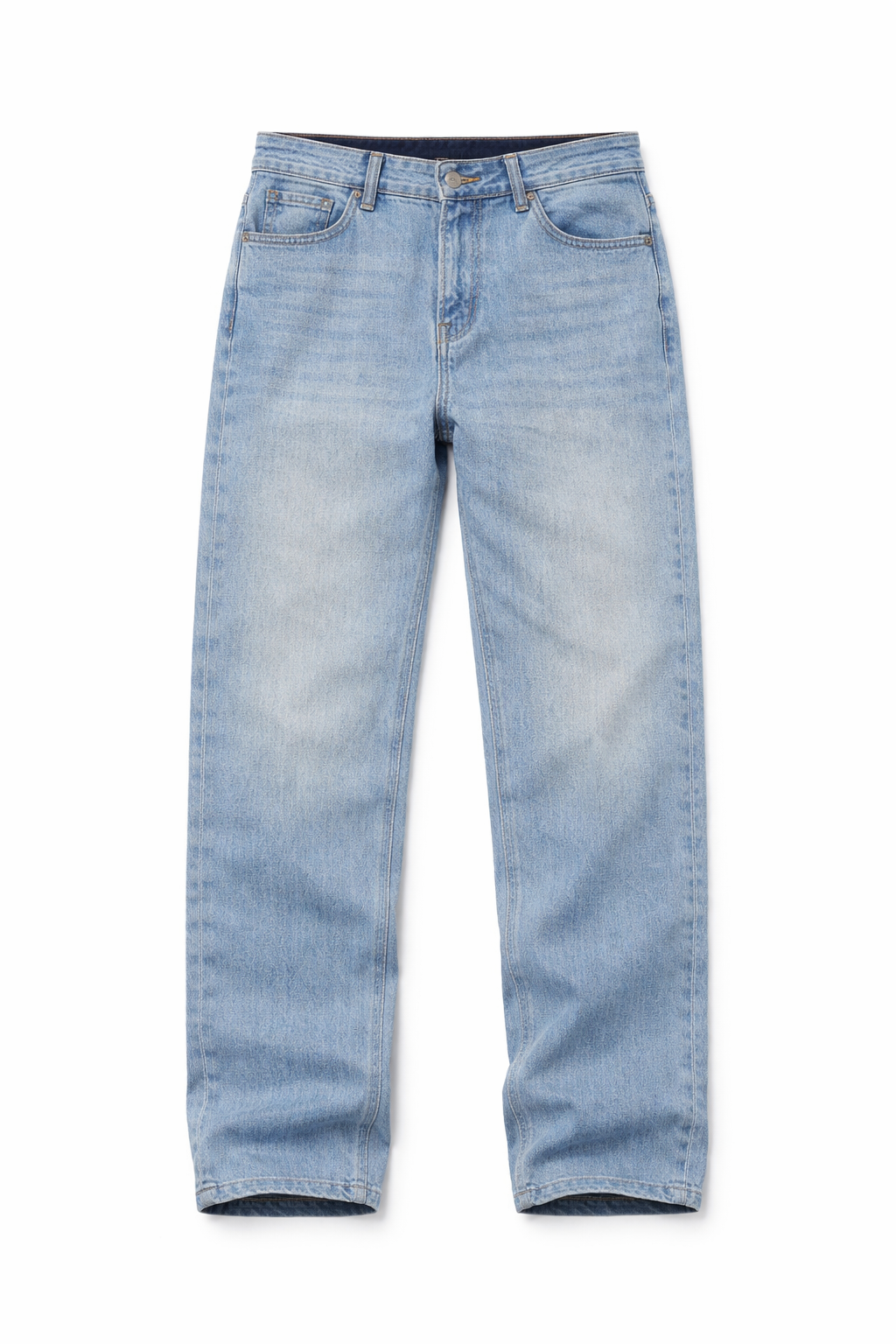 Men's Slim Straight Denim- Basic blue
