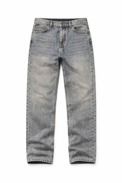 Men's Slim Straight Denim-Vintage Blue