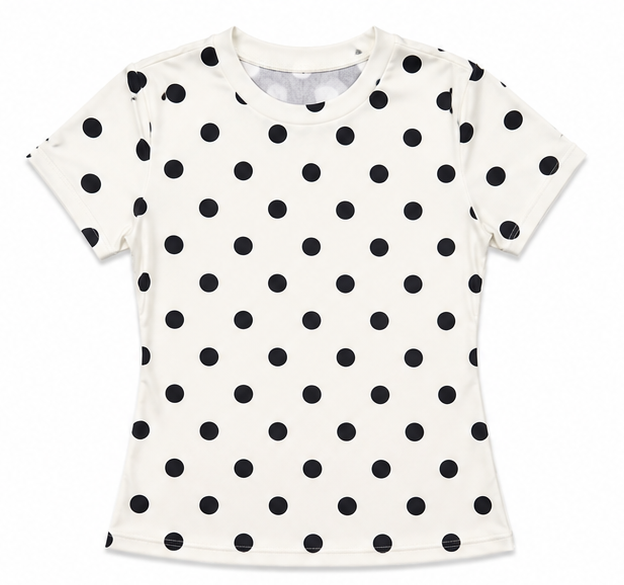 Polka dots Top - Vanilla