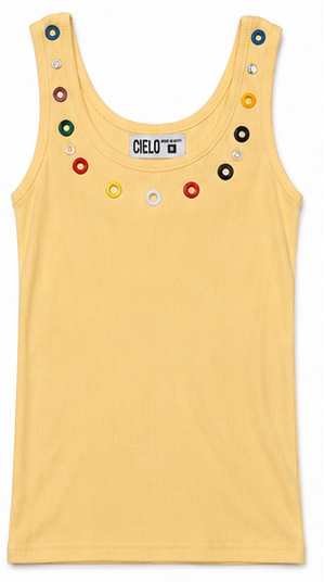 Play Tank Top -  Yellow Mix