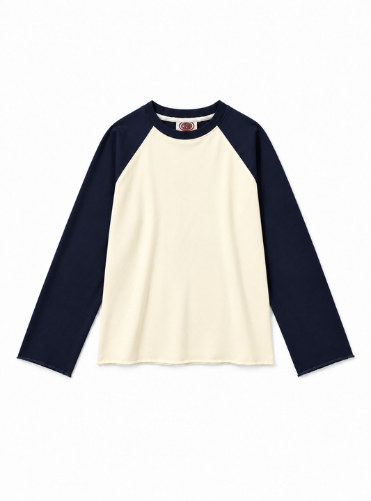 Split Tee - Navy