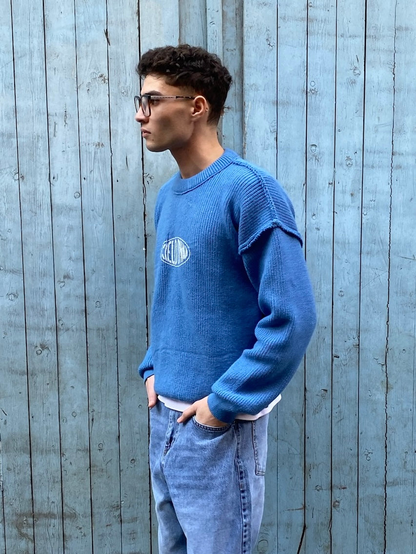 Knit Pullover - Blue