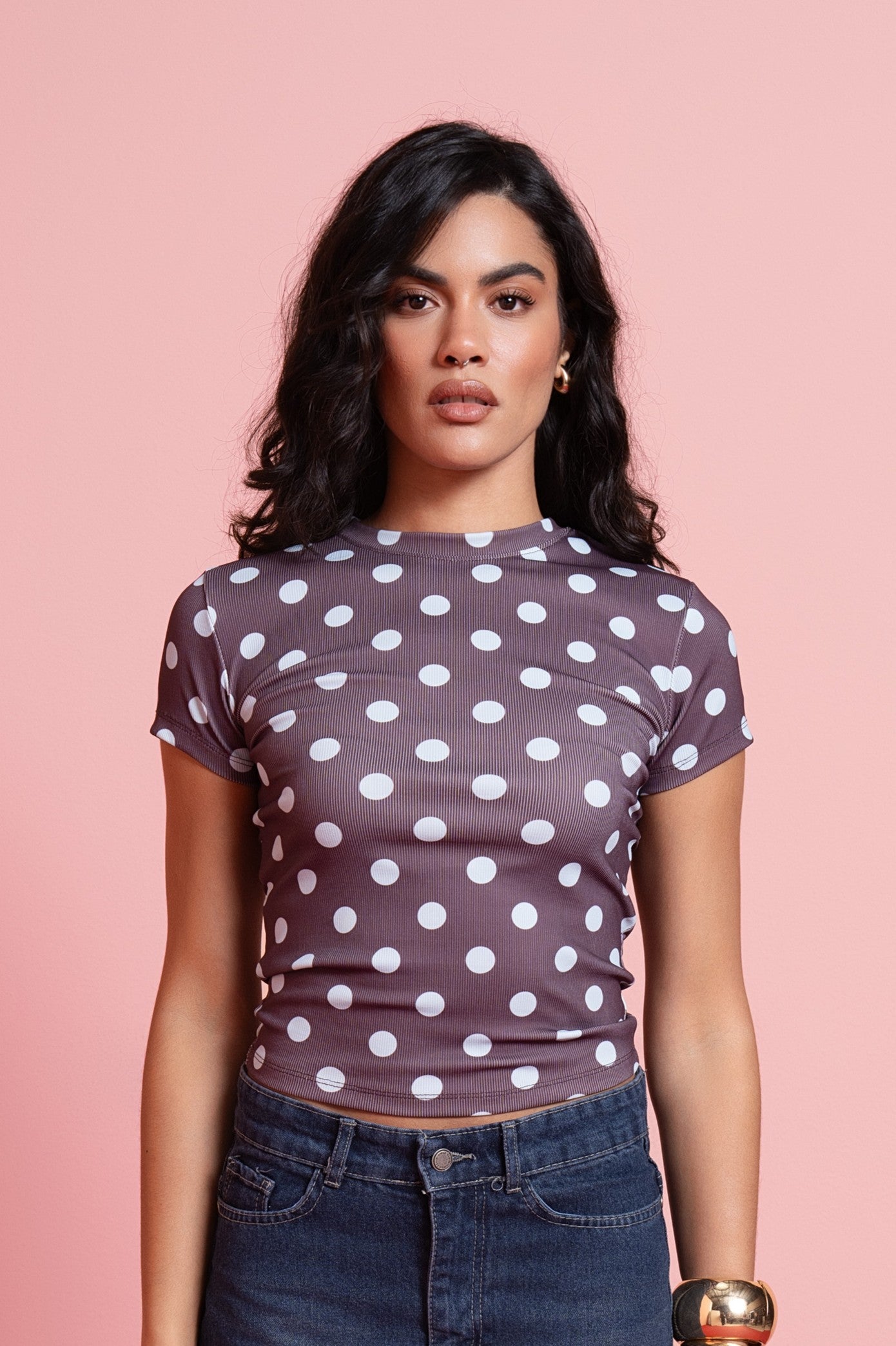 Polka dots Top - Cherry Cream