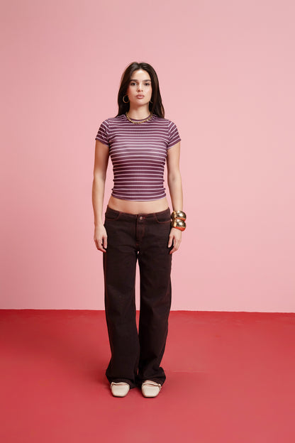 No Waist Denim - Cielo Red