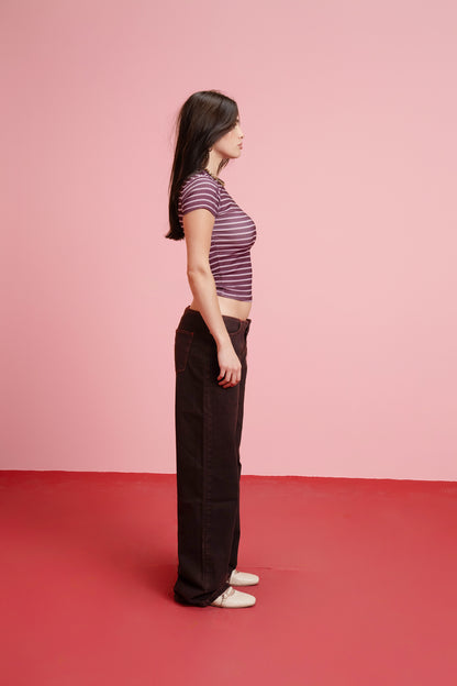 No Waist Denim - Cielo Red