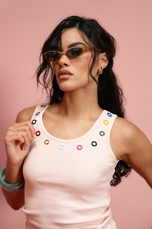 Play Tank Top -  Pink Mix