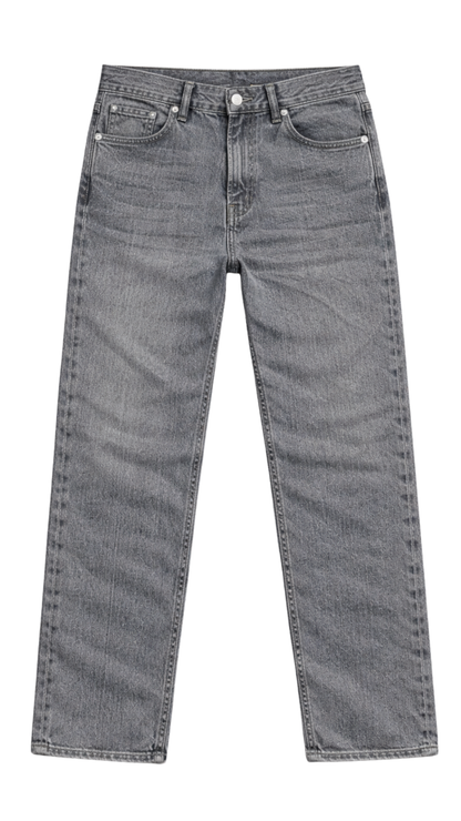 Men's Slim Straight Denim- Grey