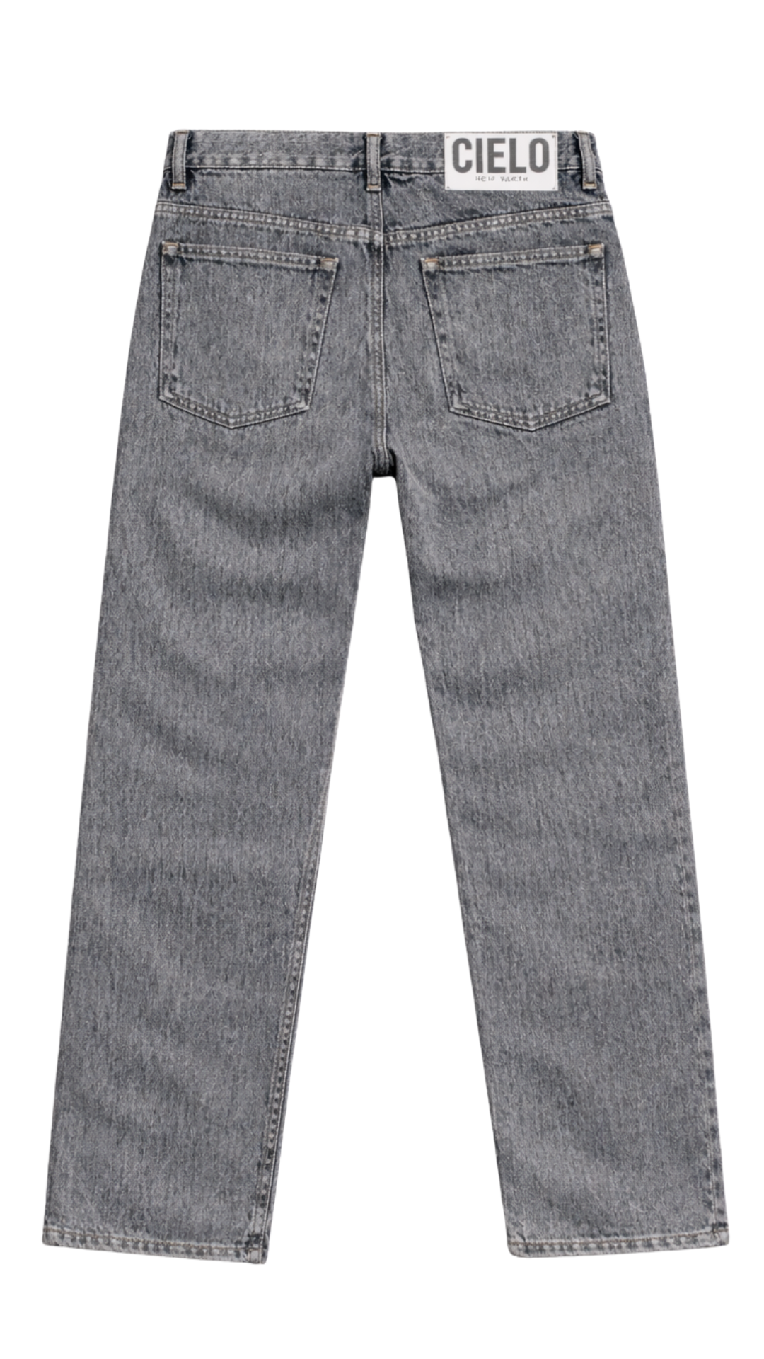 Men's Slim Straight Denim- Grey