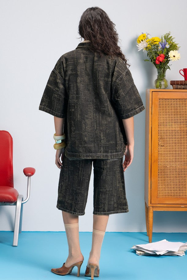 Distressed Jacket - Mud