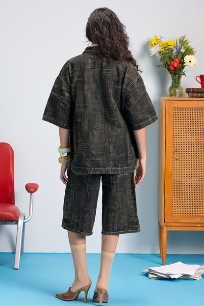 Distressed Jacket - Mud